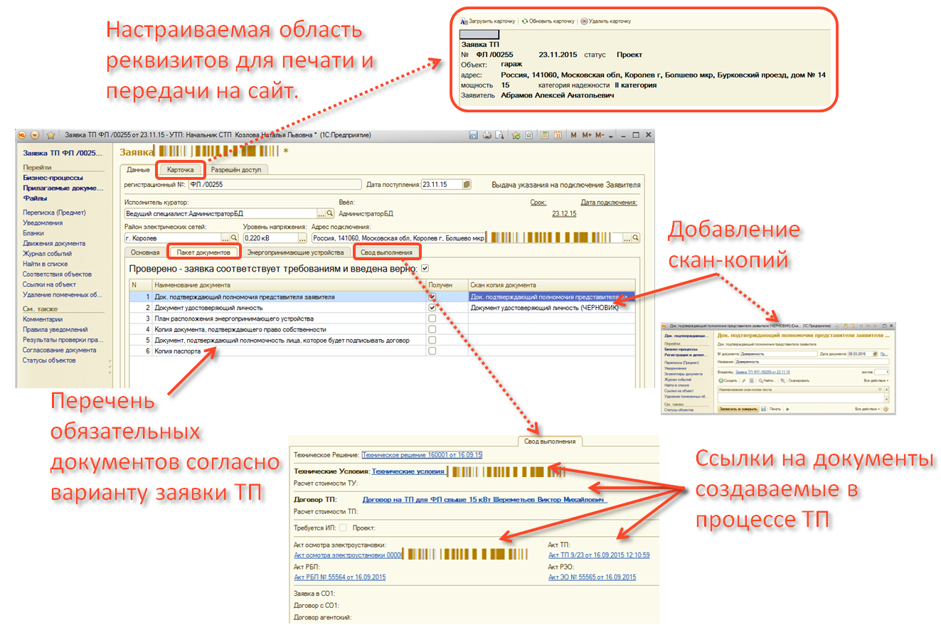 Портал тп рф заявка на технологическое присоединение образец заполнения